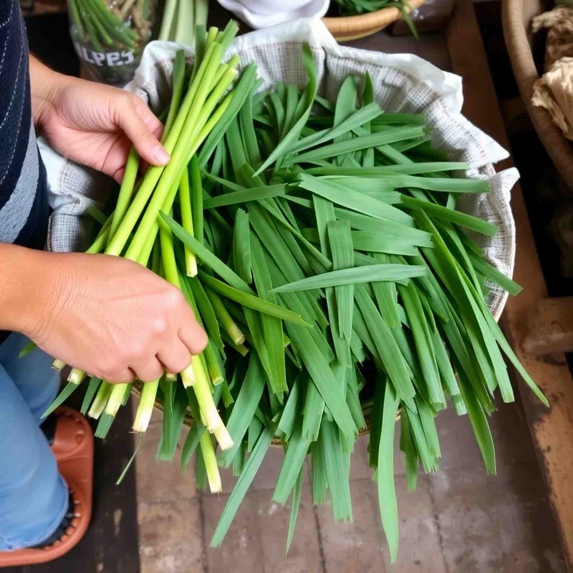 Dried Pandan Leaves